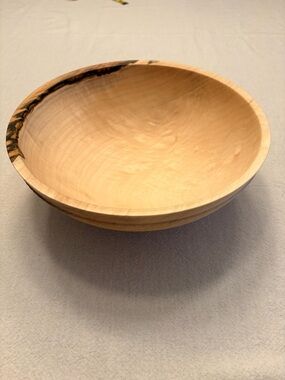 Hand-Turned Maple Bowl